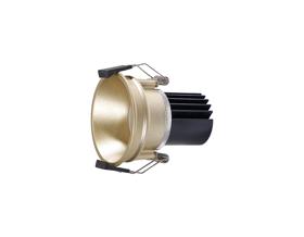 DM201625  Bania 8S 8W ,180mA 480lm 4000K 60° LED Engine, Gold IP20 Fixed Recessed Spotlight , 5yrs Warranty